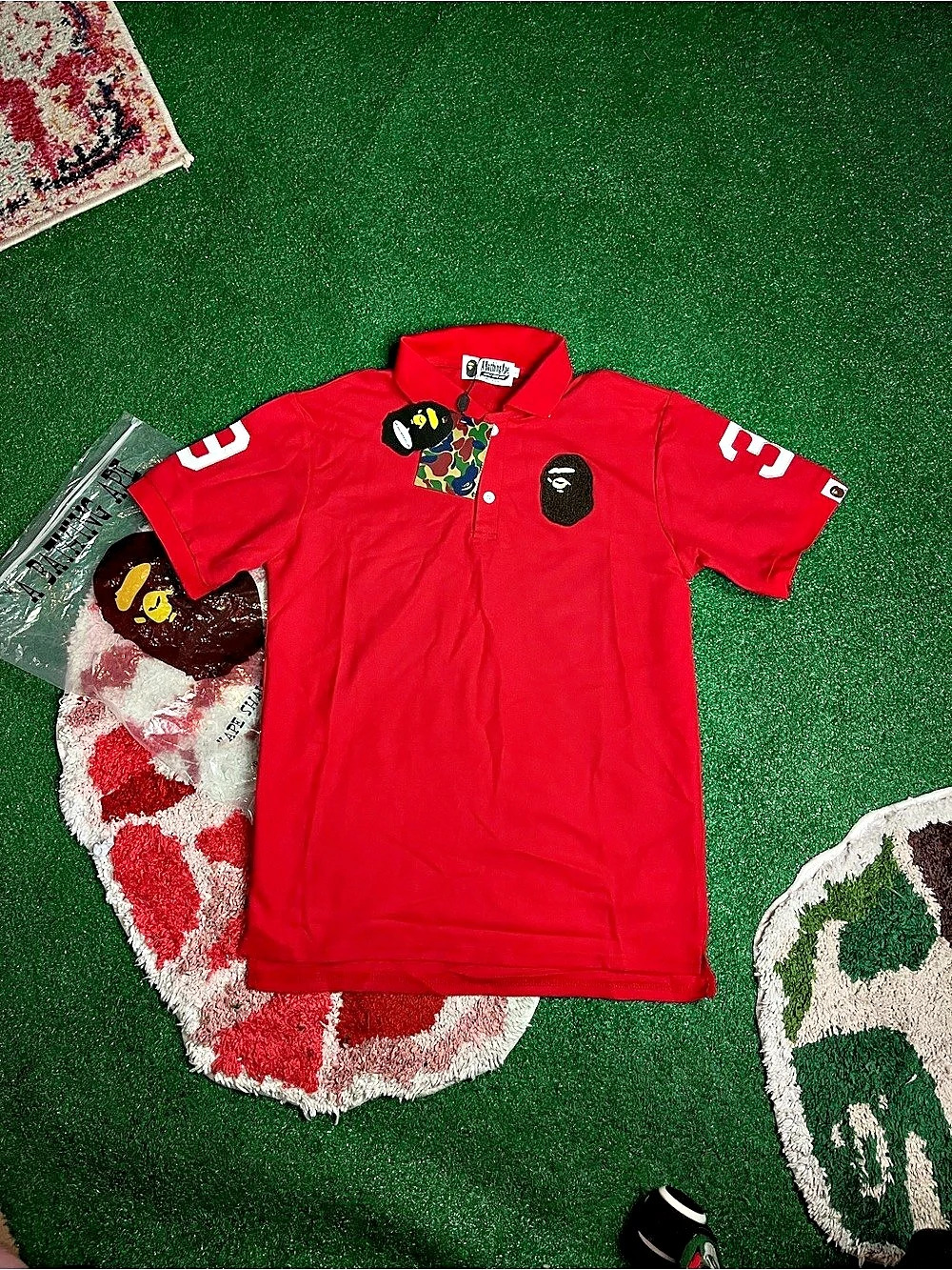 Camo Ape Head Relaxed Fit Polo Shirt